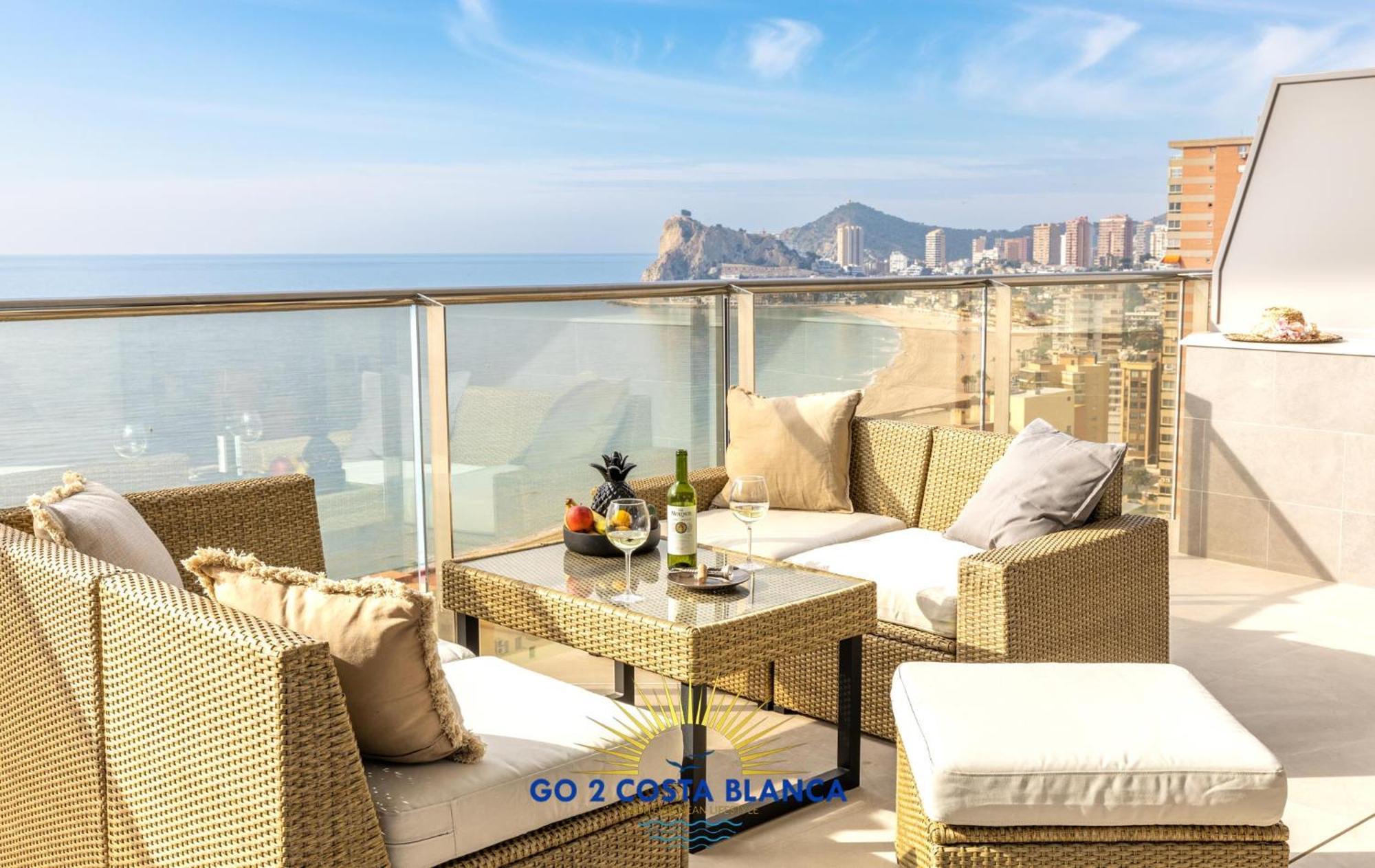 Appartamento Sunset Cliffs Deluxe Benidorm Esterno foto